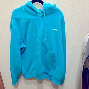 Light blue Obay hoodie. Great condition, XXL